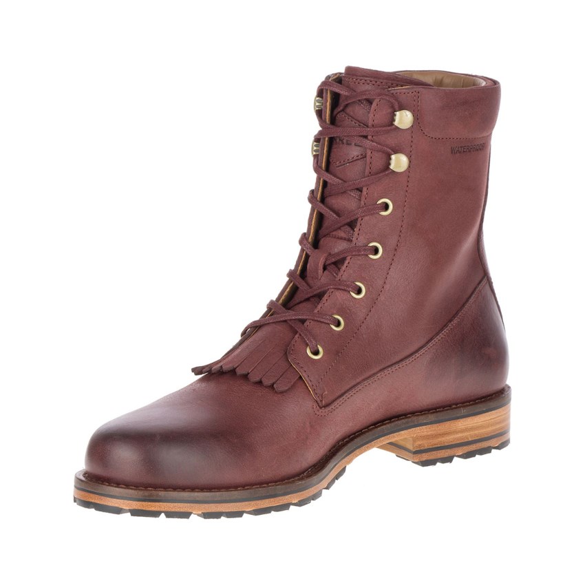 Bottes Merrell Wayfarer Lace Leather Marron Homme | P.Q.MAWS